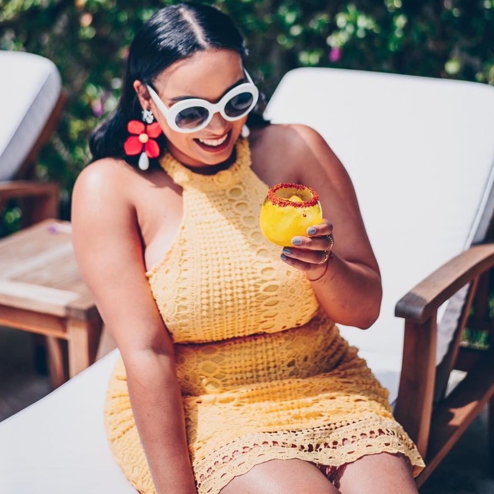 Yellow chic dress